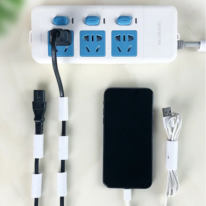 Adhesive Cable Organizer Clips – 20 Pcs Wire Cord Holder