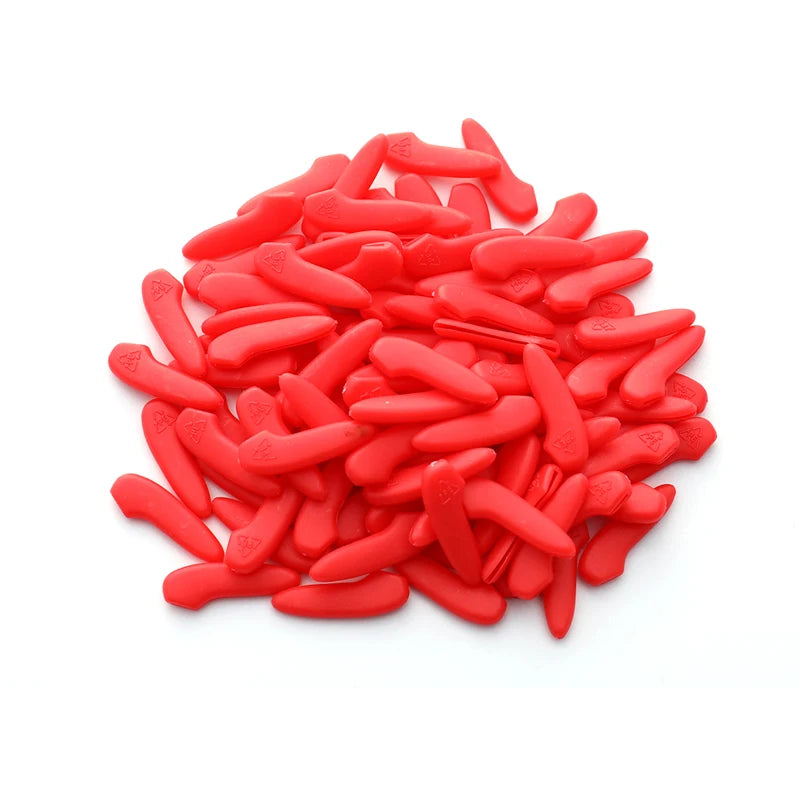100-Pack Knife Tip Covers – Safety Blade Protective Caps Knife Safety Caps Peaceful Pleasures Health and Wellness Red