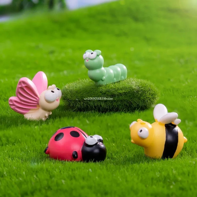 Cartoon Caterpillar & Snail Mini Figurines | Desk Decor