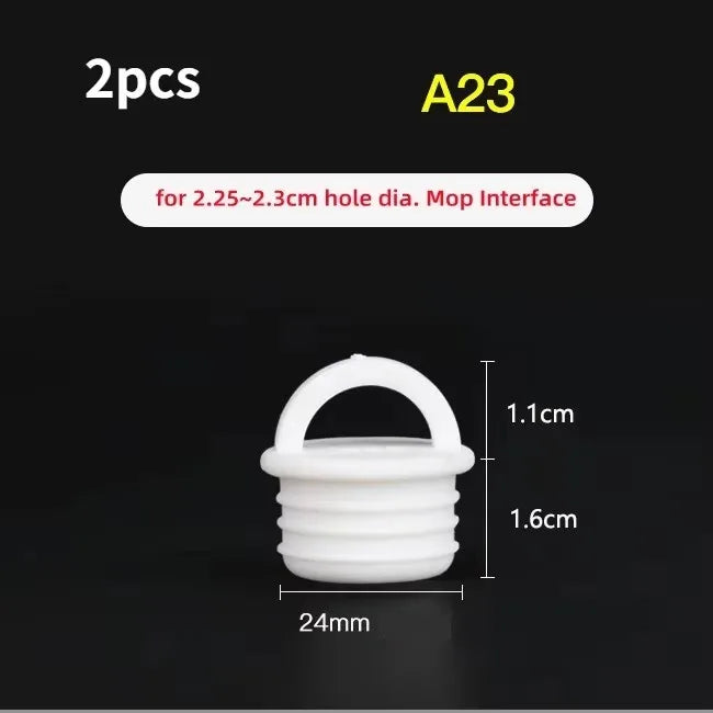 2-Pack Silicone Mop Bucket Drain Stopper – Round Scupper Plug