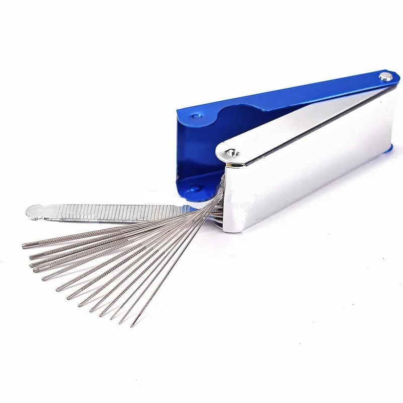 Metal 13 Sizes Long Shaft Files Electric Guitar Bass Ukulele Saddle
