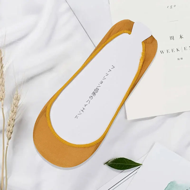 Women's Invisible No-Show Socks | Anti-Slip Ice Silk Low Cut