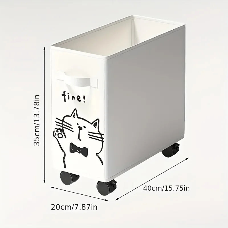 Mobile Rolling Utility Cart | Under-Desk Storage Organizer