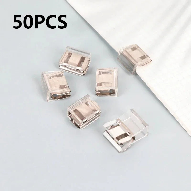 U-Shape Fabric Clips for Sewing, Hem & Sleeve – Metal Set Fabric Sewing Clips Peaceful Pleasures Health and Wellness 50pcs-Transparent
