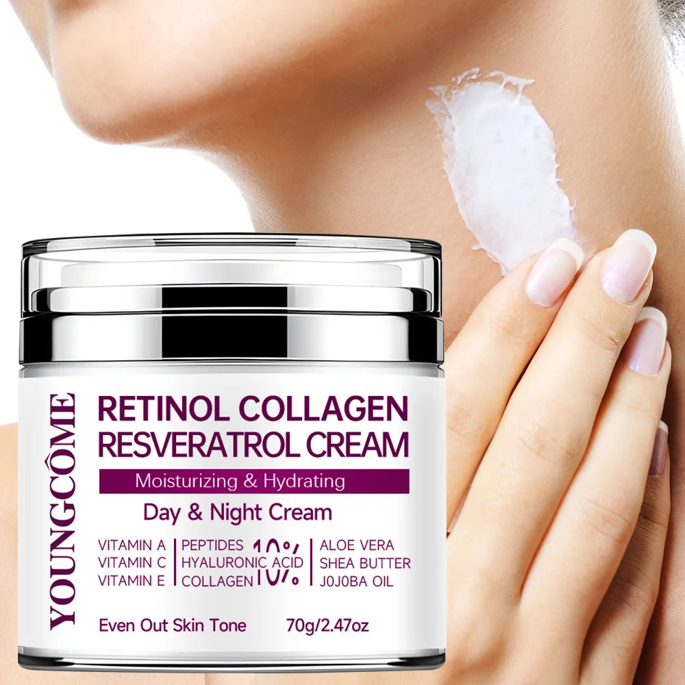YOUNGCOME Retinol Collagen Face Cream – Anti-Aging Moisturiser Anti-Aging Face Cream Peaceful Pleasures Health and Wellness