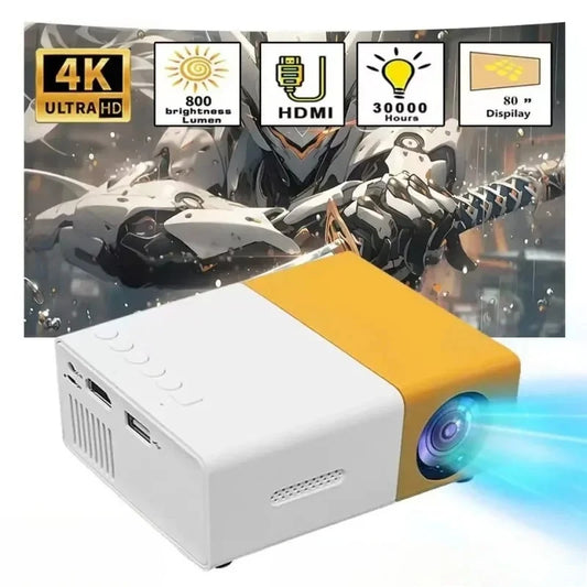 Portable Mini Projector with Full HD 1080P Support -Includes Remote Control, USB-Powered, Ideal for Smartphones, and USB Devices Peaceful Pleasures Health and Wellness