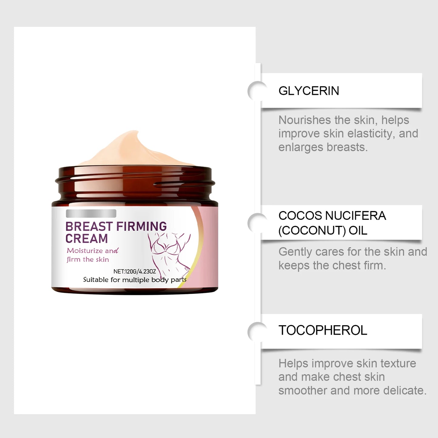 Women's Breast Care Cream – Moisturizing & Firming 120g