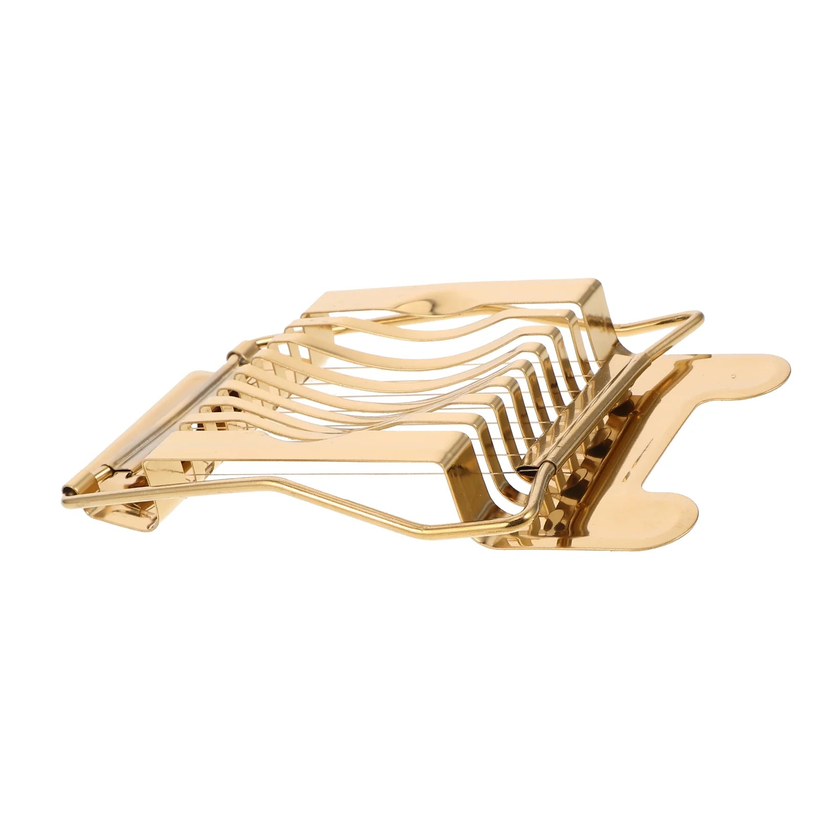 Egg Slicer Fruit and Cutting Gadget for Fruits Vegetables Separator Tool Golden All Purpose Peaceful Pleasures Health and Wellness