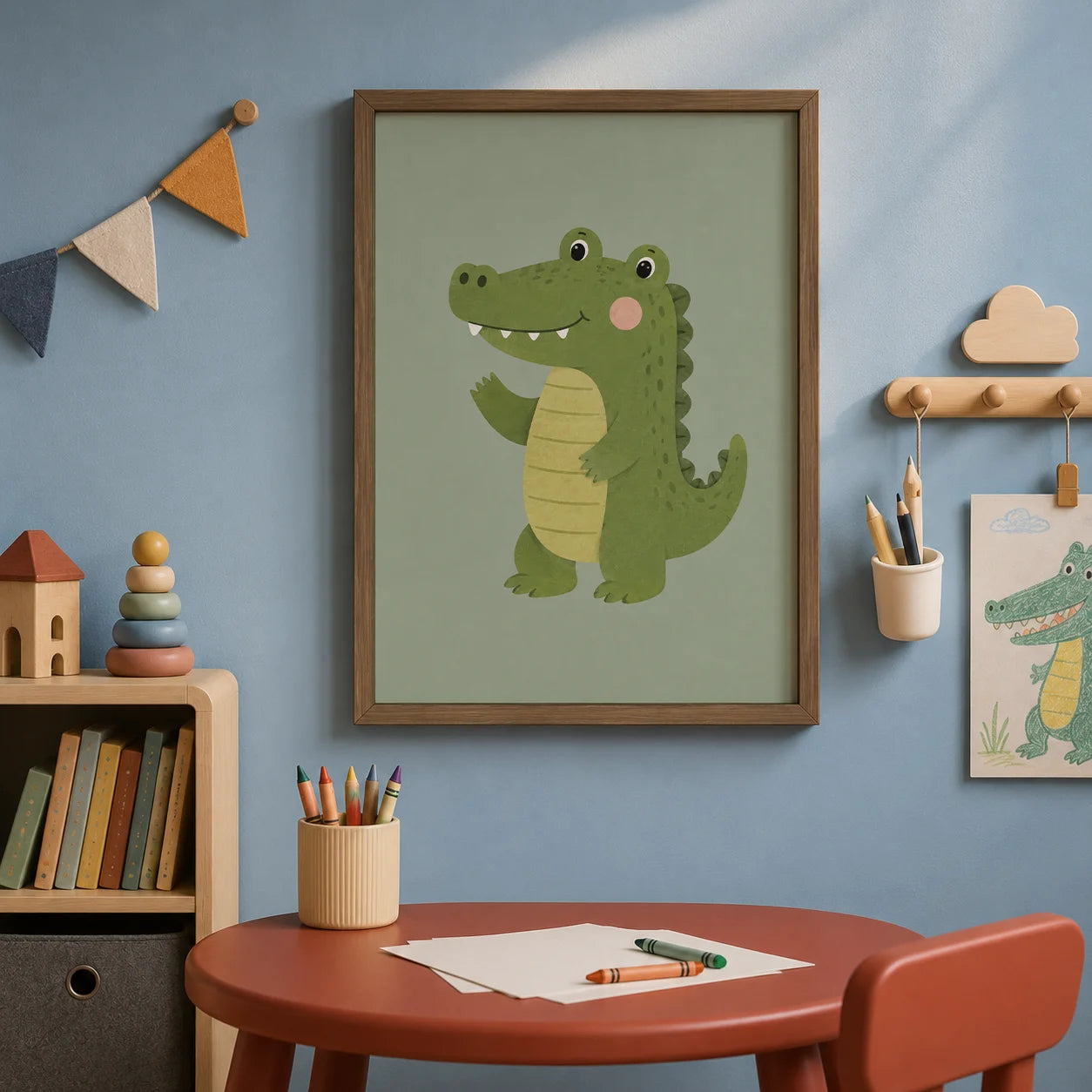 Nursery Animal Wall Art Cute Cartoon Safari Canvas Poster Prints For Baby Kids Bedroom Decor Peaceful Pleasures Health and Wellness