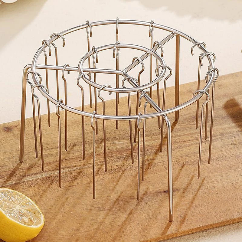 Air Fryer Vertical Skewer Rack – Stainless Steel, 12 Needles