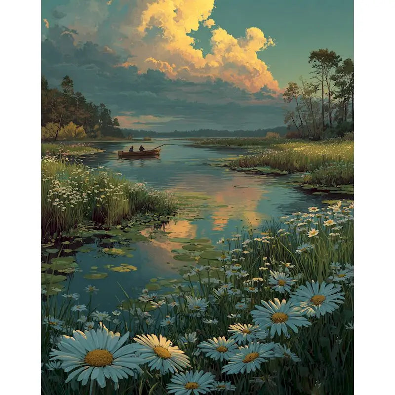 Forest Landscape Paint by Numbers Kit for Adults – 60×75cm