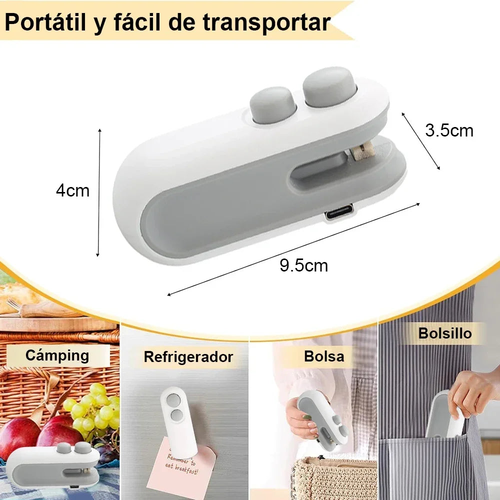 Mini Rechargeable Heat Bag Sealer | Airtight Food Storage