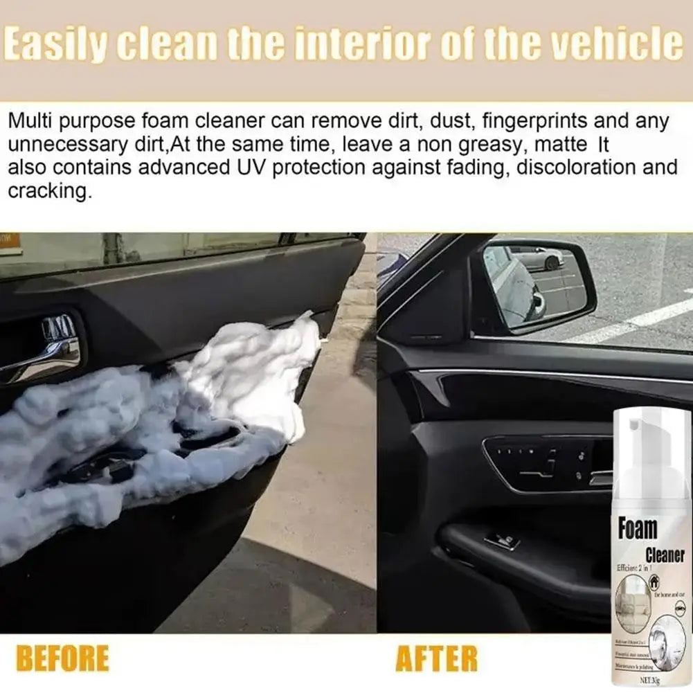Remove Car Seats Carpets Ceilings Stains Multiple Effects Decontamination Maintenance Polishing Cleaning Tools 30g Foam Cleaner Peaceful Pleasures Health and Wellness