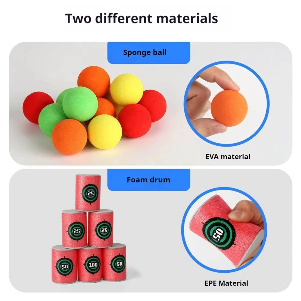 Slingshot Target Sticky Ball Bow Target Montessori Educational Toy Arrow Set Throw Sport Outdoor Fidget Game Peaceful Pleasures Health and Wellness