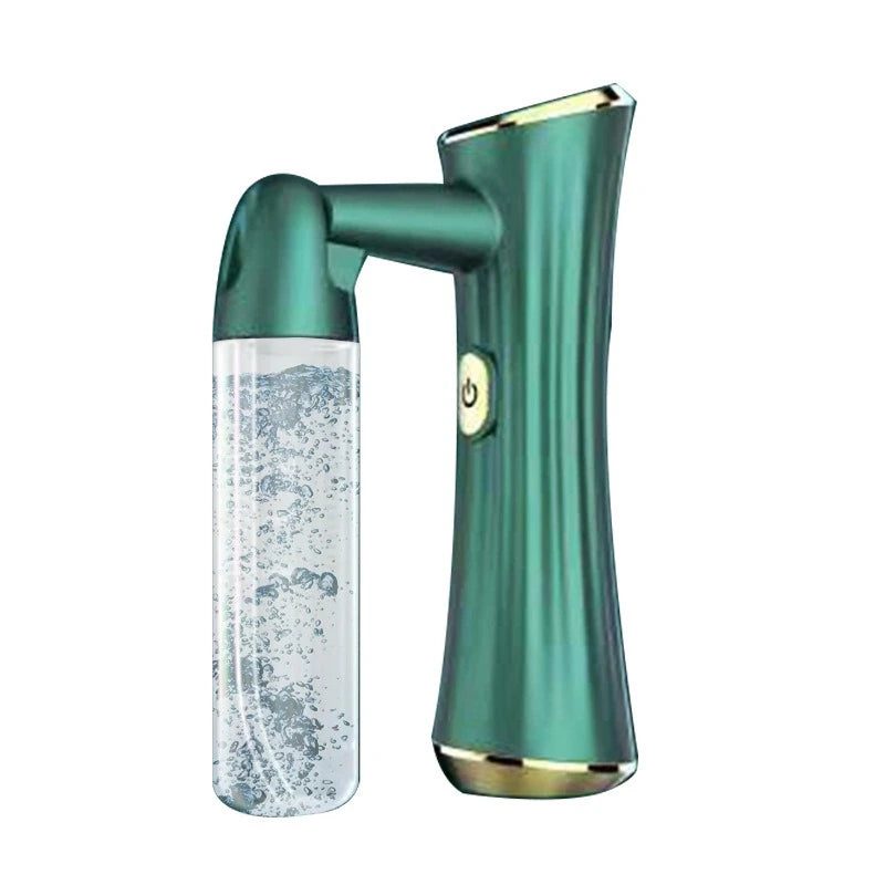 Handheld Facial Steamer Sprayer - Portable Humidifier for Deep Moisturizing & Skin Replenishment, Beauty Care Tool - White Peaceful Pleasures Health and Wellness green