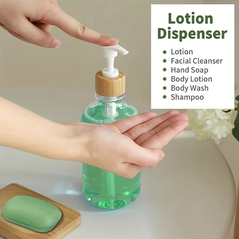 Boho Bathroom Accessories Set – 4 Piece Clear Canister, Soap Dispenser & Toothbrush Holder