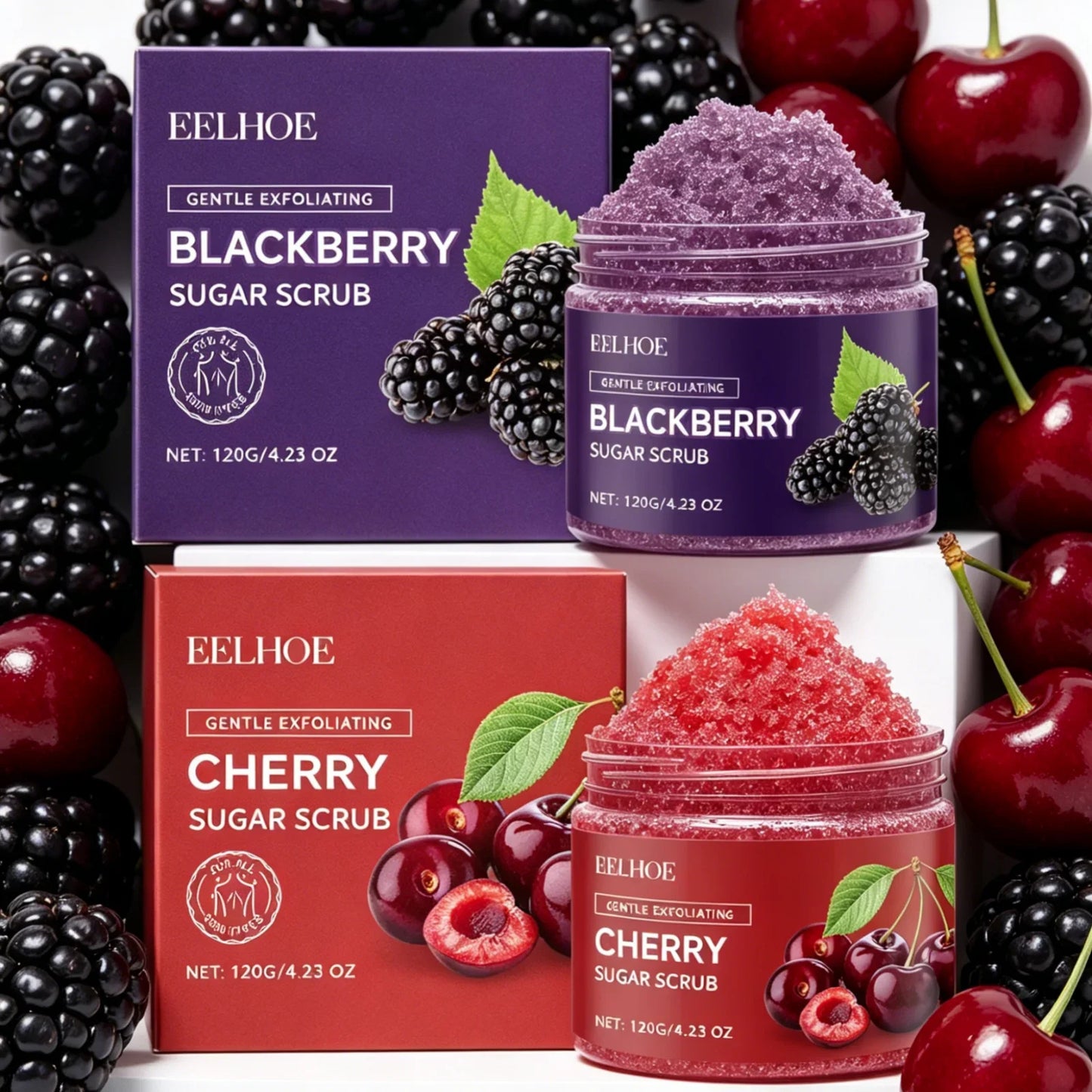 EELHOE Natural Body Scrub – Exfoliate, Brighten & Moisturize 120g