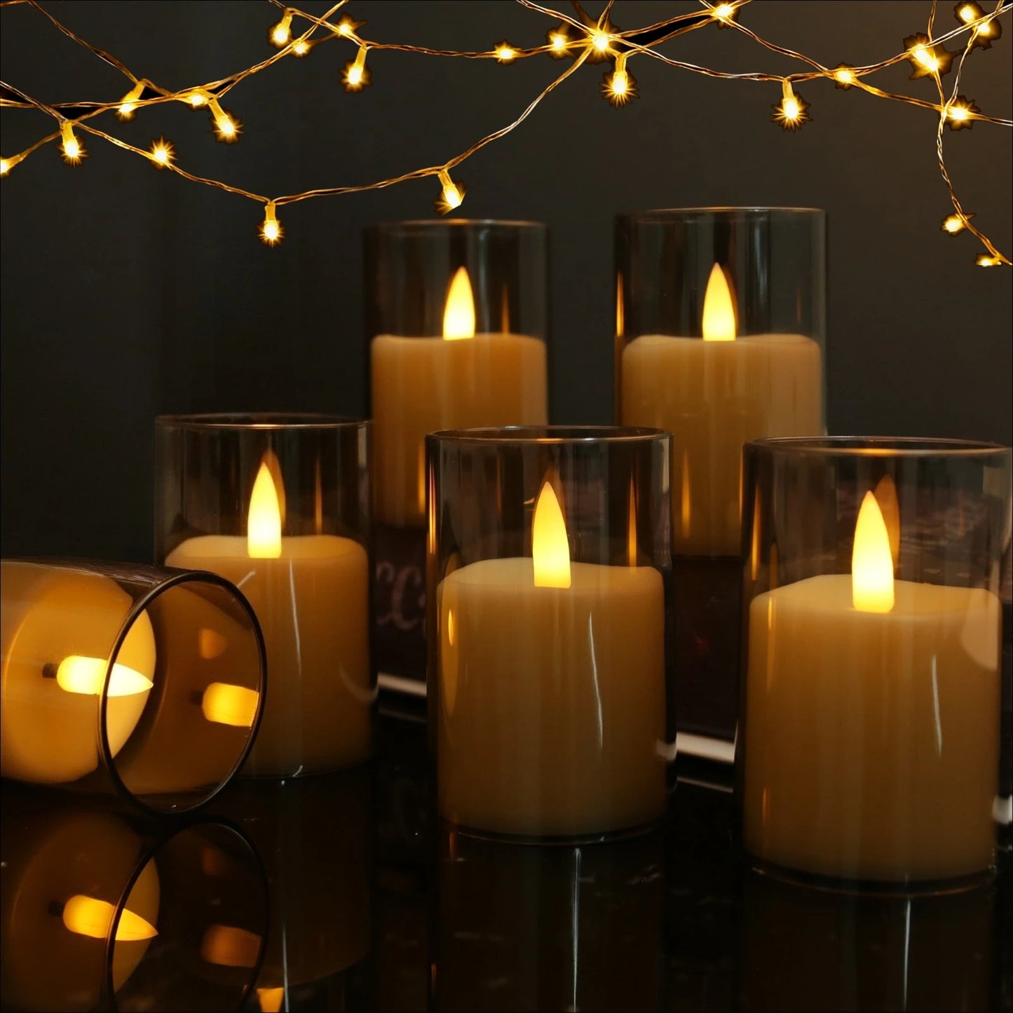 Flameless LED Candles 3D Wick with Remote, Timer & Lampshade