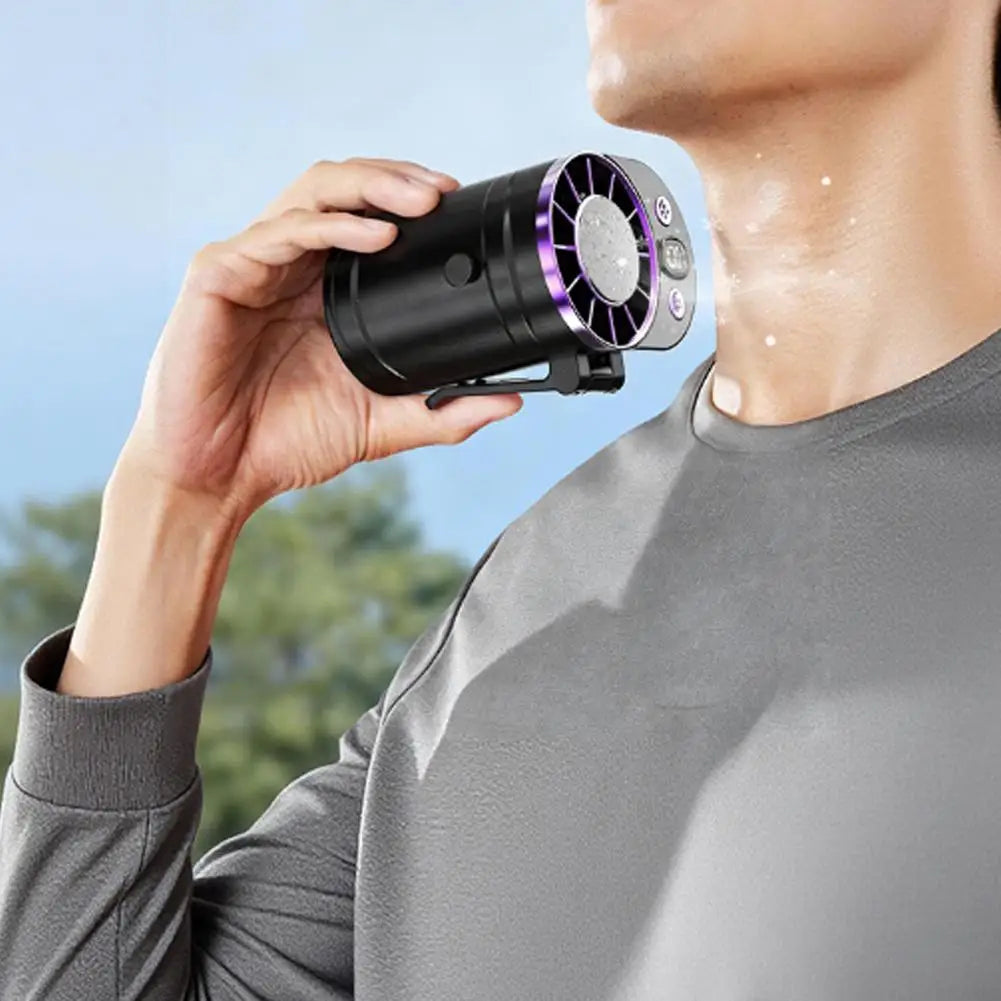 Clip-On Waist Fan | Semiconductor Cooling 3000mAh USB Rechargeable
