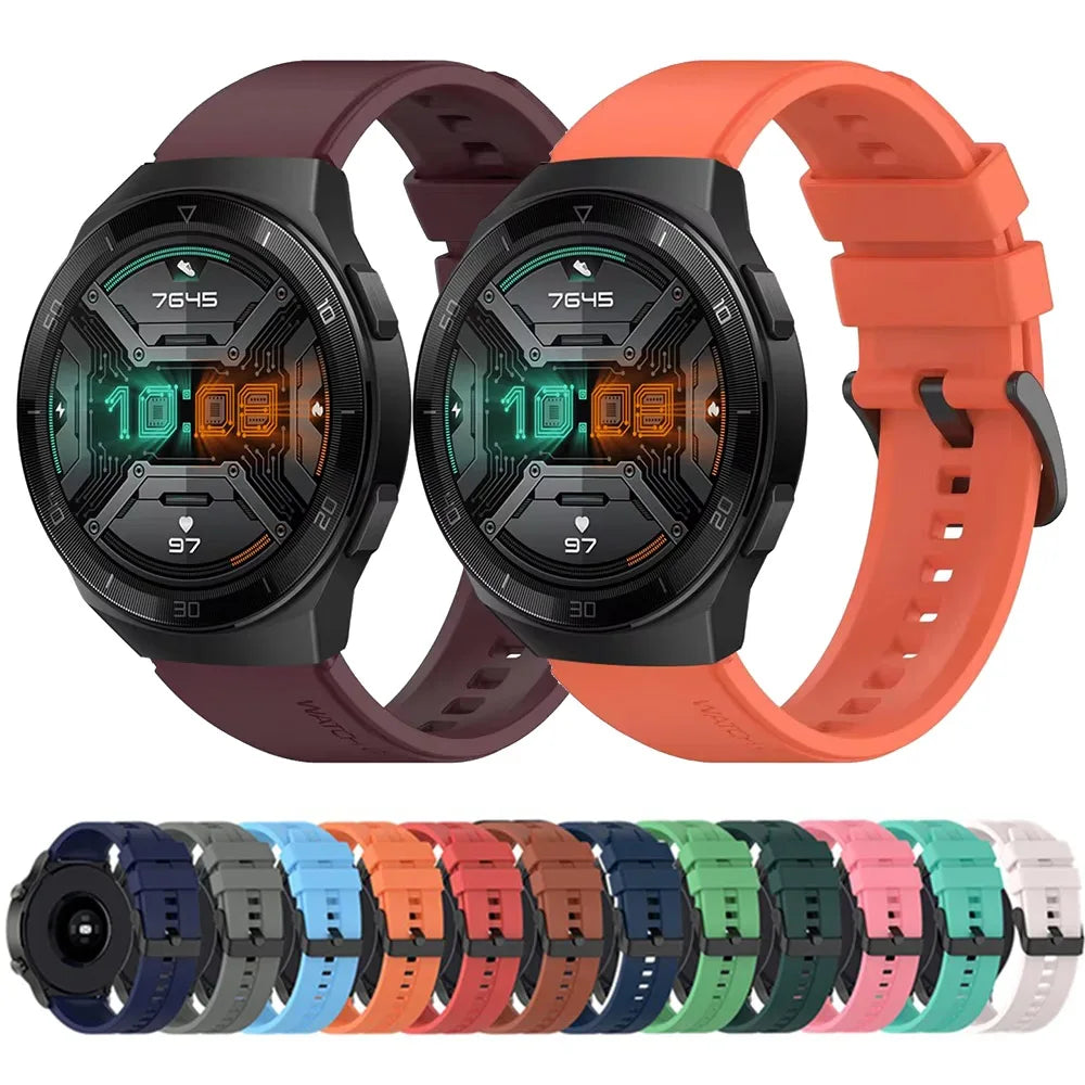 22mm Silicone Watch Band for Huawei GT2 Pro GT3 Samsung Peaceful Pleasures Health and Wellness