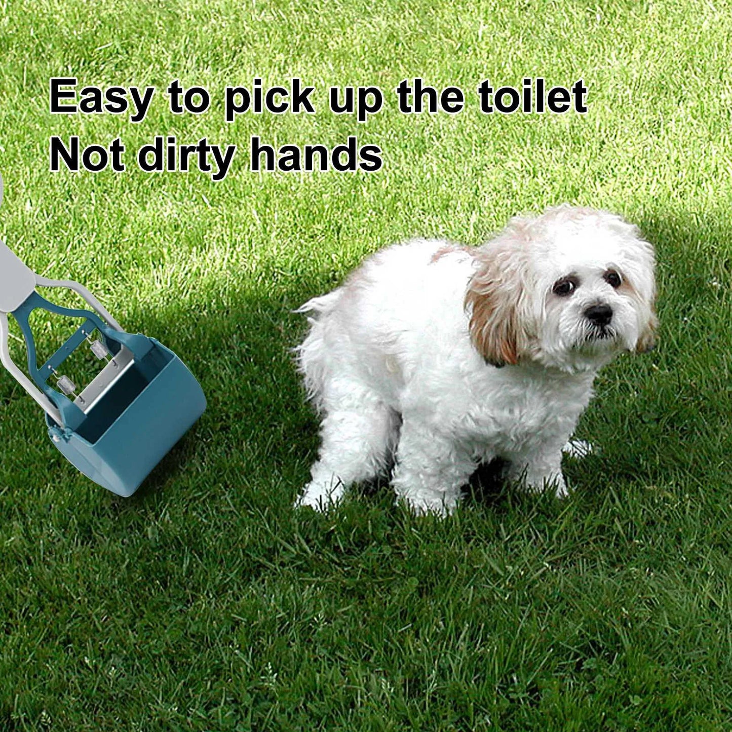 Long Handle Dog Pooper Scooper – No-Bend Large Poop Scoop