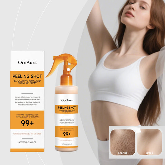 Kojic Acid Turmeric Body Brightening Exfoliating Spray 100ml Body Brightening Spray Peaceful Pleasures Health and Wellness
