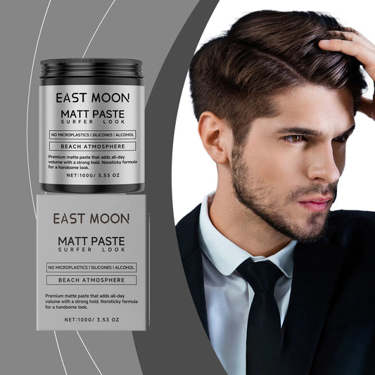 East Moon Matte Hair Styling Cream | Anti-Frizz Volume Paste Hair Styling Paste Peaceful Pleasures Health and Wellness