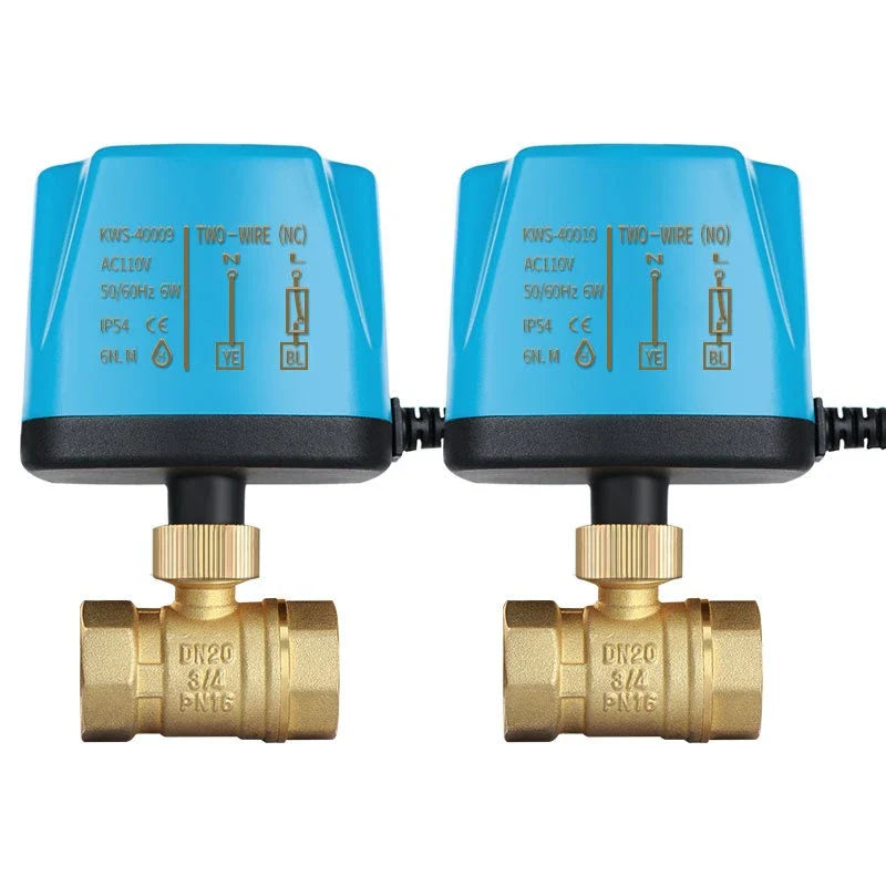 Brass Electric Ball Valve DC12V/24V | 1/2" to 2" Water Control