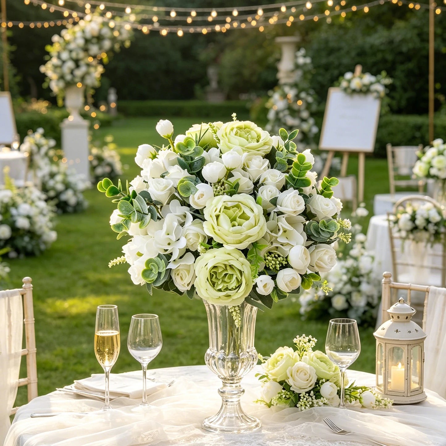Artificial Silk Peony Bouquet | Wedding & Home Décor Flowers