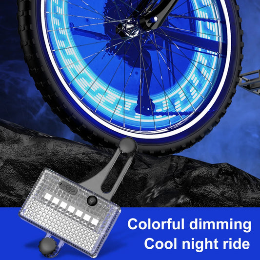 Solar LED Colorful Bike Wheel Light USB Rechargeable Bicycle Spoke Light Smart Sensing Bike Tire Safety Light for Night Riding Peaceful Pleasures Health and Wellness