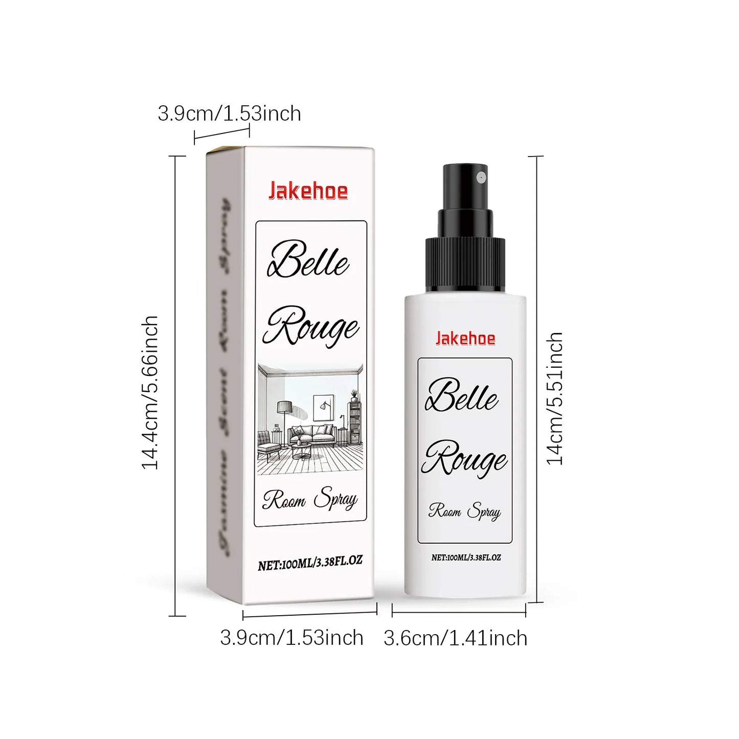 JAKEHOE Jasmine Room Spray – Odor Eliminator & Air Freshener