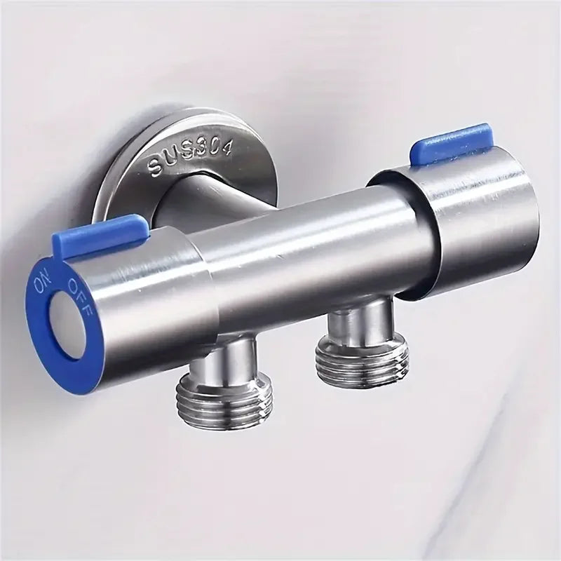 Stainless Steel Handheld Bidet Sprayer Set | Dual Outlet Valve