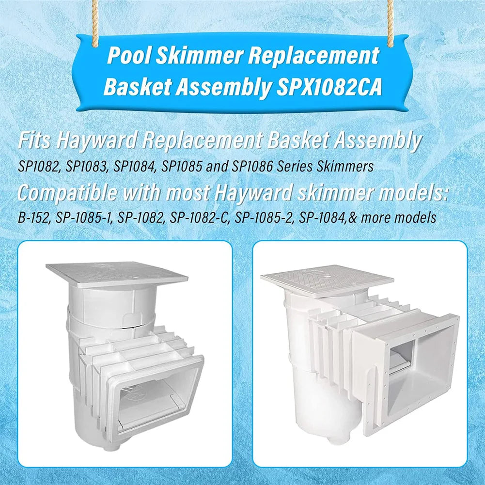 Pool Skimmer Basket Replacement for Inground Pool Swimming Pool Skimmer Basket for Hayward SPX1082 B-152 Skimmer Models Peaceful Pleasures Health and Wellness