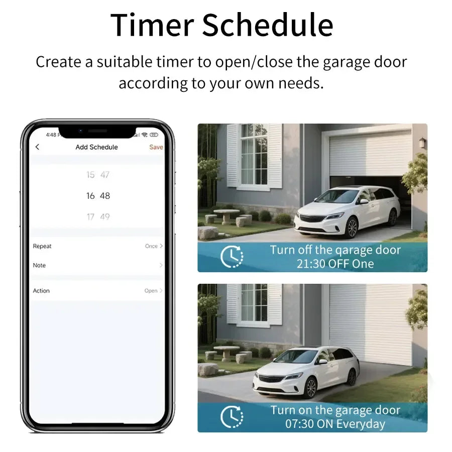 Tuya Zigbee WiFi Smart Garage Door Controller – Alexa Google