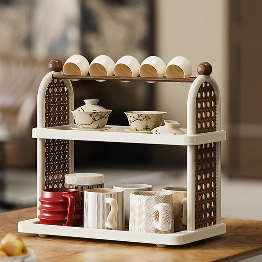 Multi-Purpose Cup Holder Organizer - Drying Rack for Coffee Mugs, Tea Cups & Kitchen Glassware with Space-Saving Design Peaceful Pleasures Health and Wellness