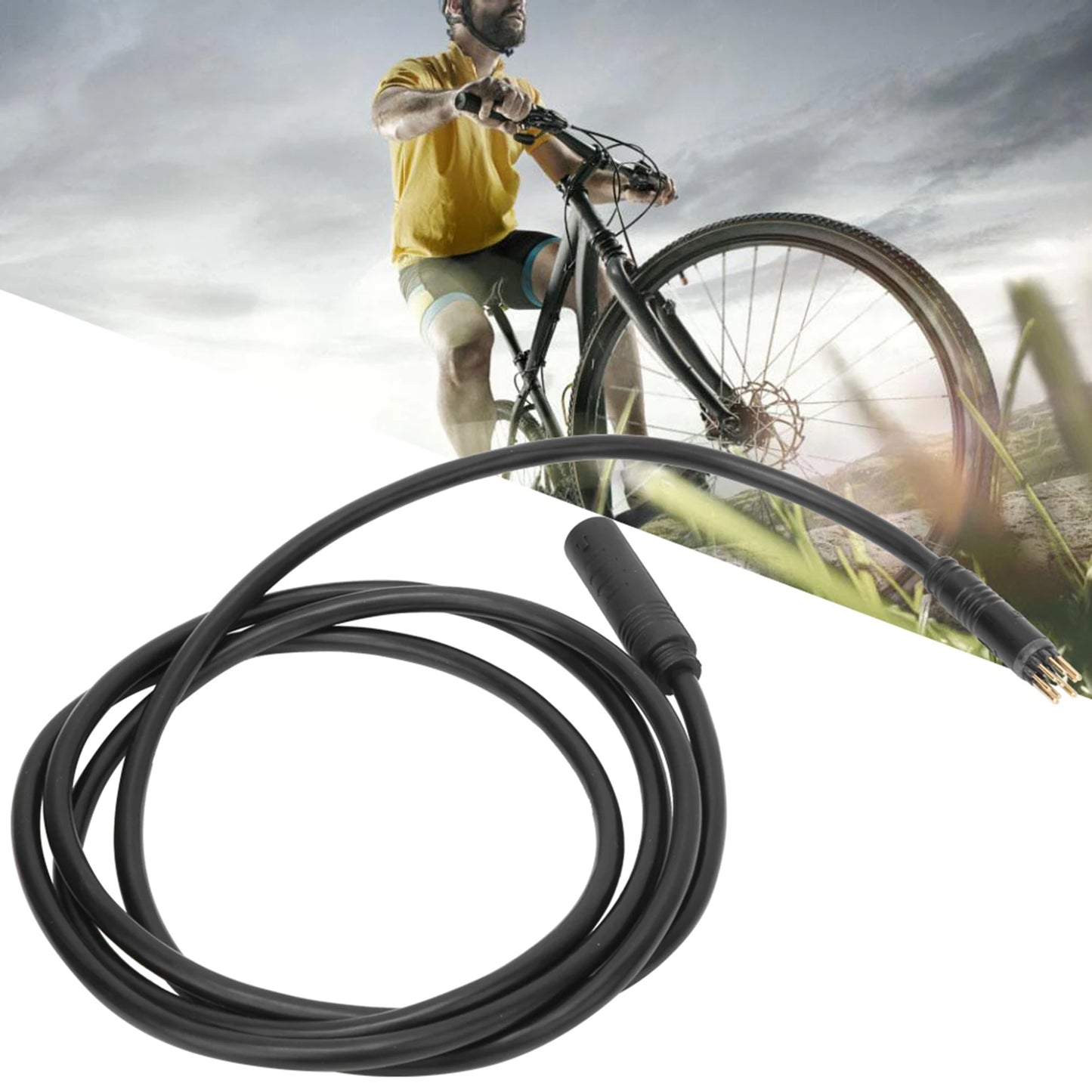Electric Bike Motor Cable 9 Pin Wheel Extension Female Male Wire E