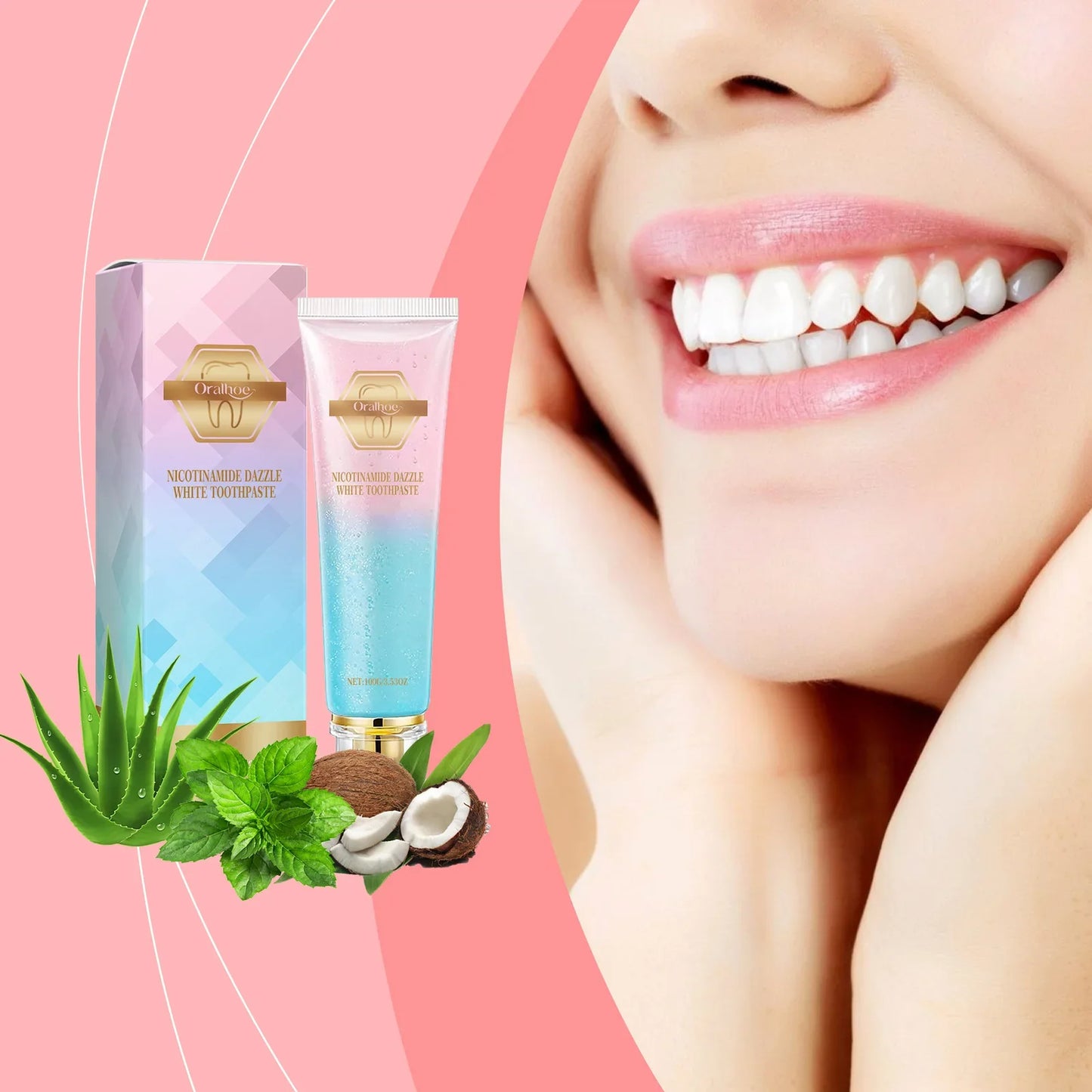 Oralhoe Niacinamide Whitening Toothpaste – Stain & Plaque Removal