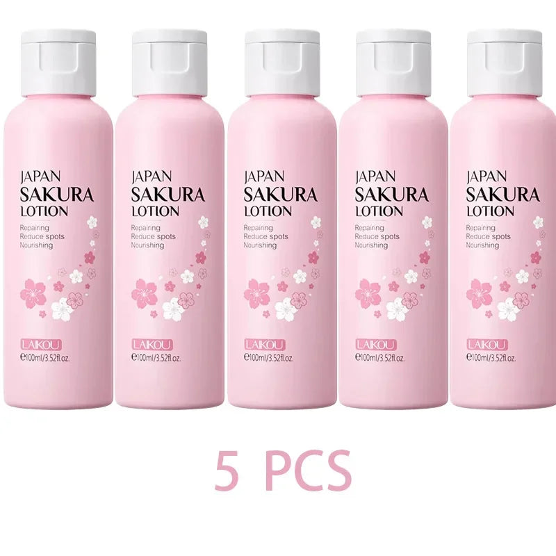 LAIKOU Sakura Face Lotion – Pore Minimizing & Hydrating Peaceful Pleasures Health and Wellness 5PCS