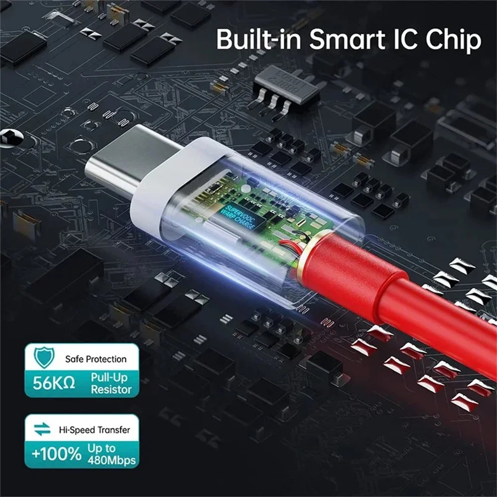 PD 65W SuperVOOC USB-C Fast Charge Cable for OnePlus