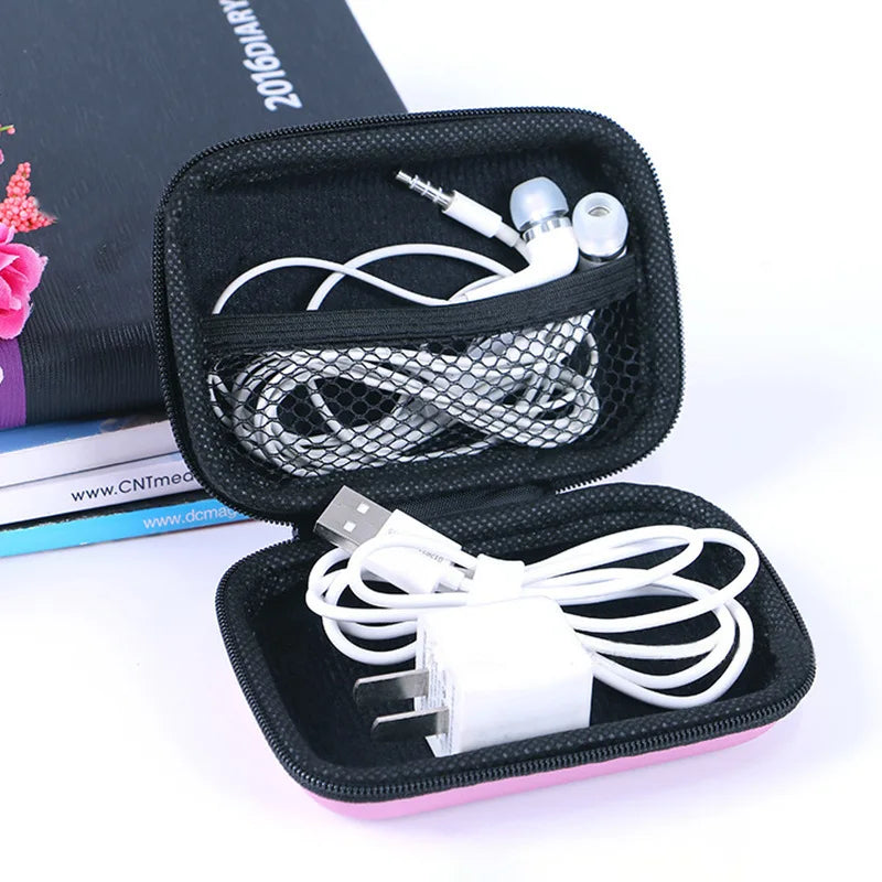 Organizing Storage Bag for Data Cable Phone Charger Headphone - Zipper Change Bag - Home Office Essential Peaceful Pleasures Health and Wellness