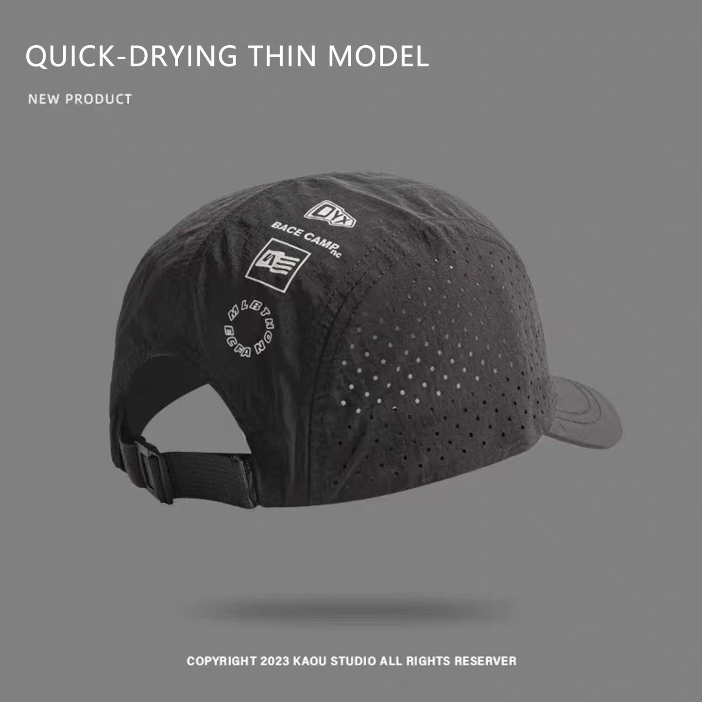 Summer Basic Baseball Cap Quick-drying & Breathable Casual Baseball Hats Birthday Gift for Friends Peaceful Pleasures Health and Wellness Black WHITE