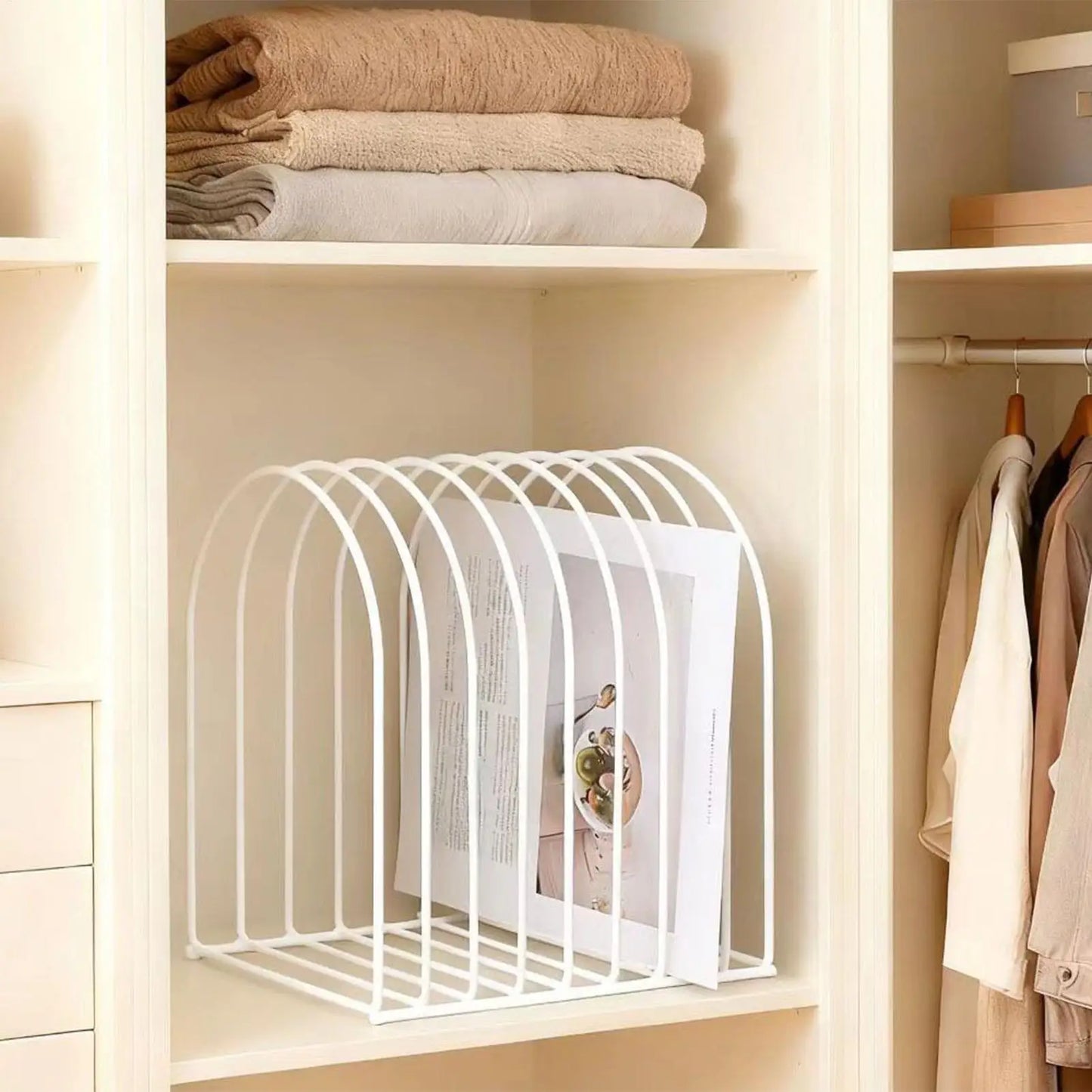 Metal Beanie Organizer Stand Set of 2 – Space-Saving Hat Holder