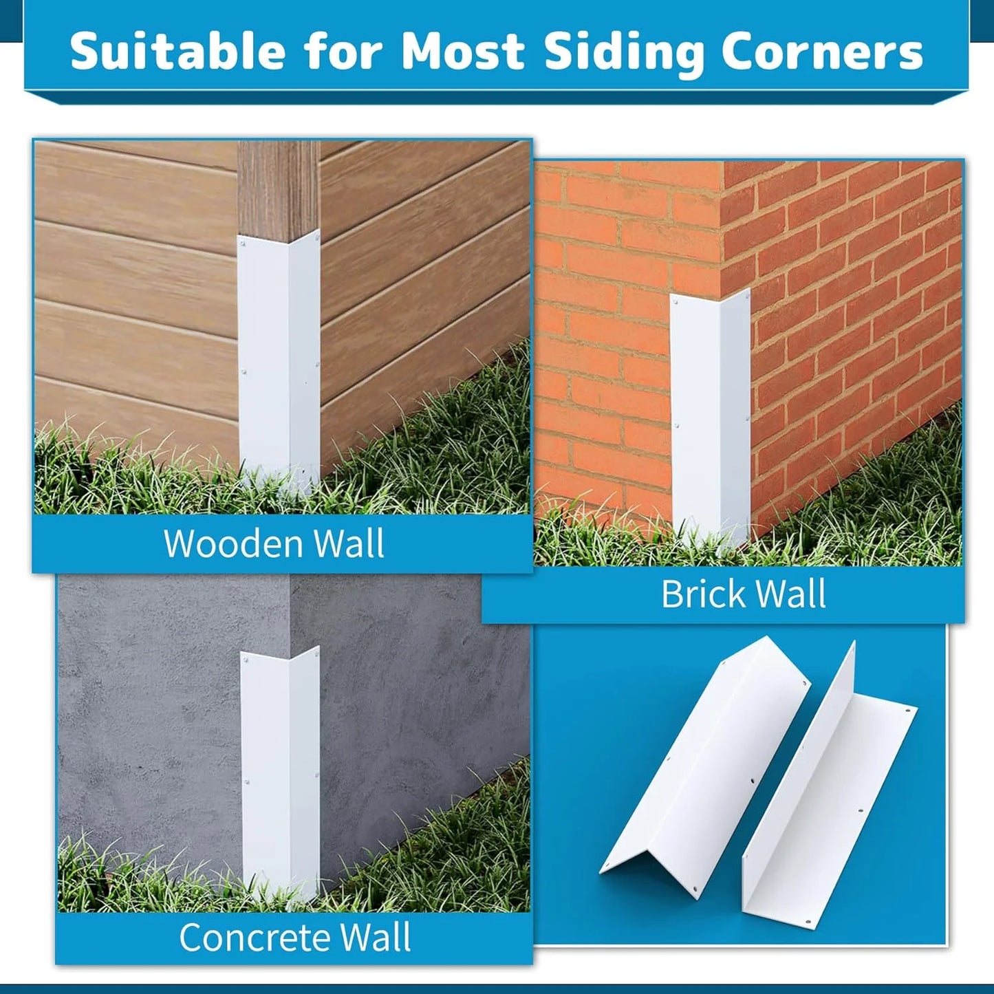 Aluminum Wall Corner Guards Heavy Duty Edge Cover Outdoor Siding