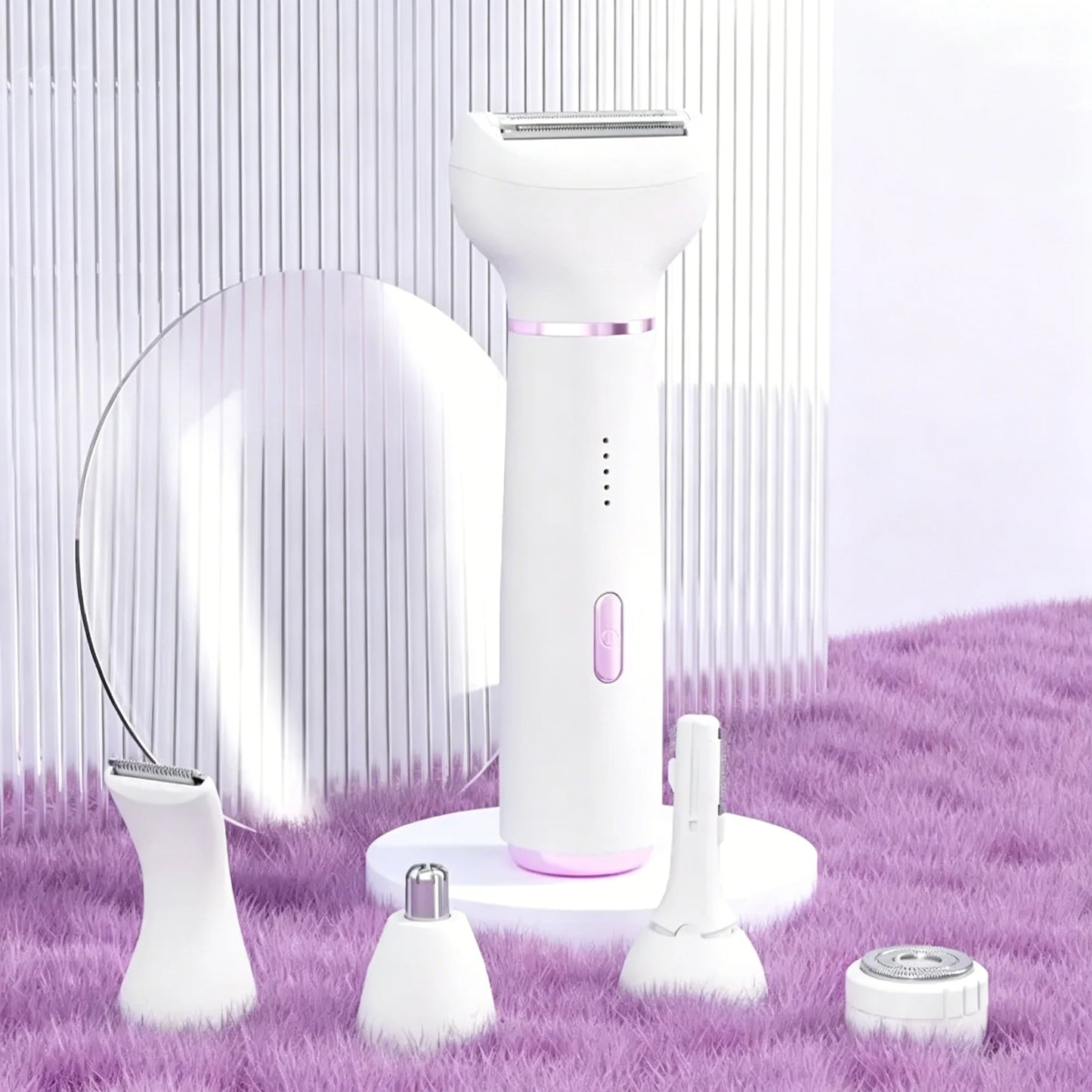 5-in-1 Rechargeable Electric Lady Shaver – Wet/Dry Trimmer