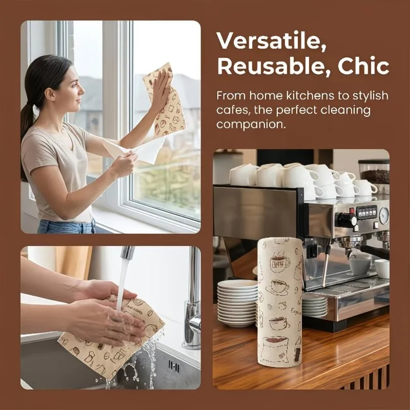Pull-Apart Microfiber Roll Towels – Lint-Free Car & Kitchen Wipes