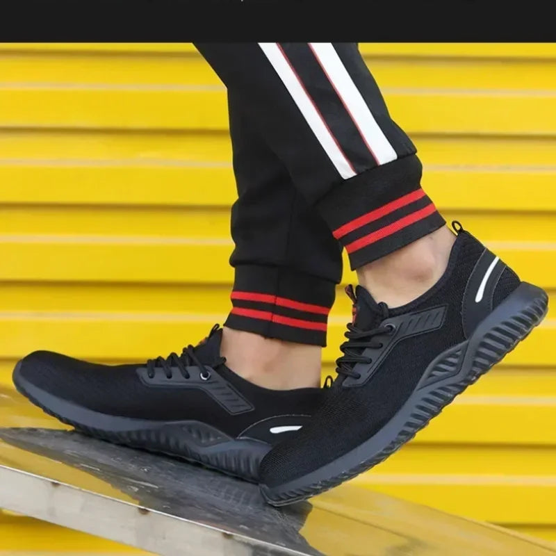 Men's Protective Shoes Steel Toe Shoes Safety Shoes, Men's Tactical Shoes, Fashion Men's Sneakers and Work Safety Professionals Peaceful Pleasures Health and Wellness