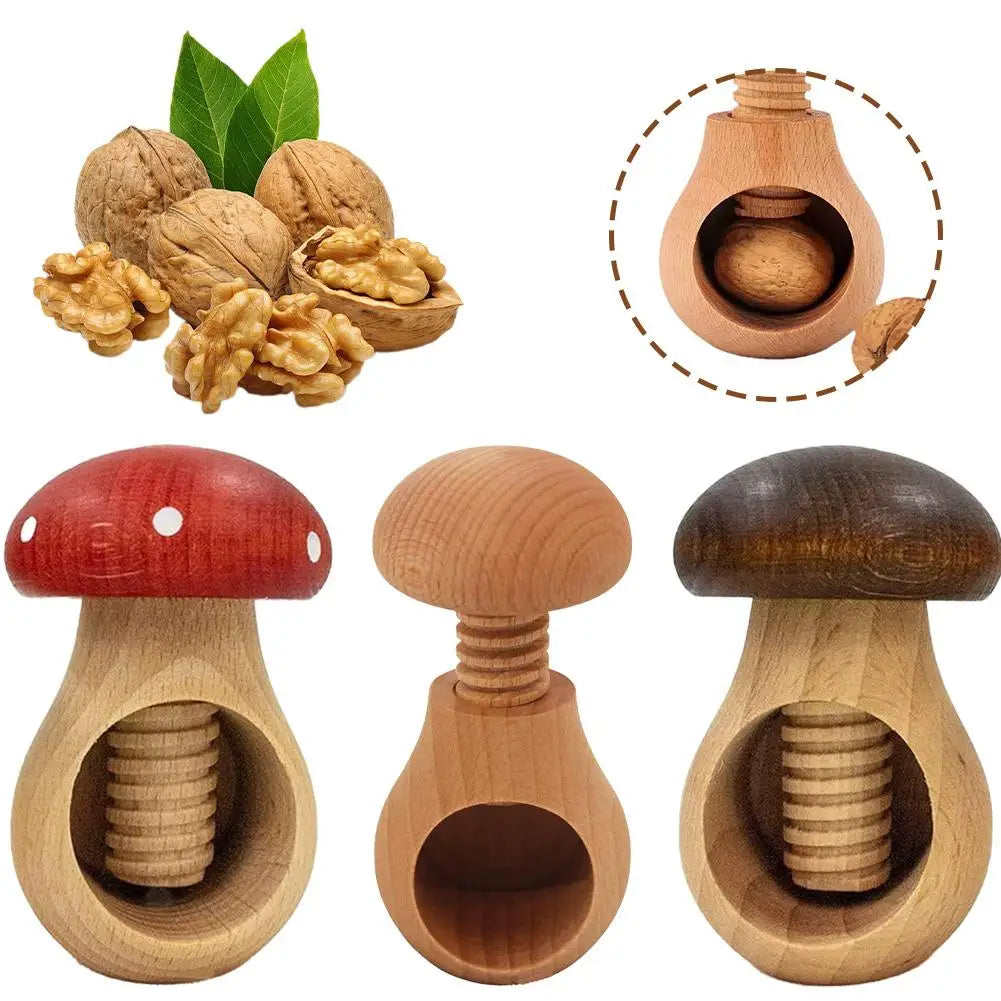 Nutcracker Mushroom-Shaped Multi-Function Kitchen Tool Adjustable Nut Cracker For Walnuts And Pecans Home Use Peaceful Pleasures Health and Wellness