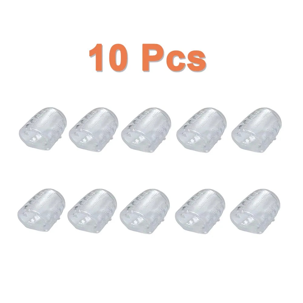 2/10Pcs Silicone Toe Caps Anti-Friction Breathable Toe Protector Gel Toe Cap Protector Cushions Prevents Blisters Toe Foot Care Peaceful Pleasures Health and Wellness 10pcs