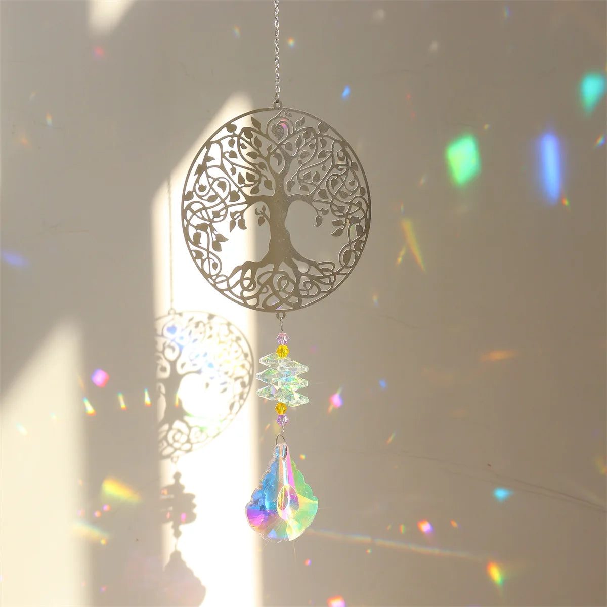 Hummingbird Animal Shaped Metal Sun Catcher Pendant Simple and Creative Home Homestay Bedroom Wall Atmosphere Decoration Peaceful Pleasures Health and Wellness A