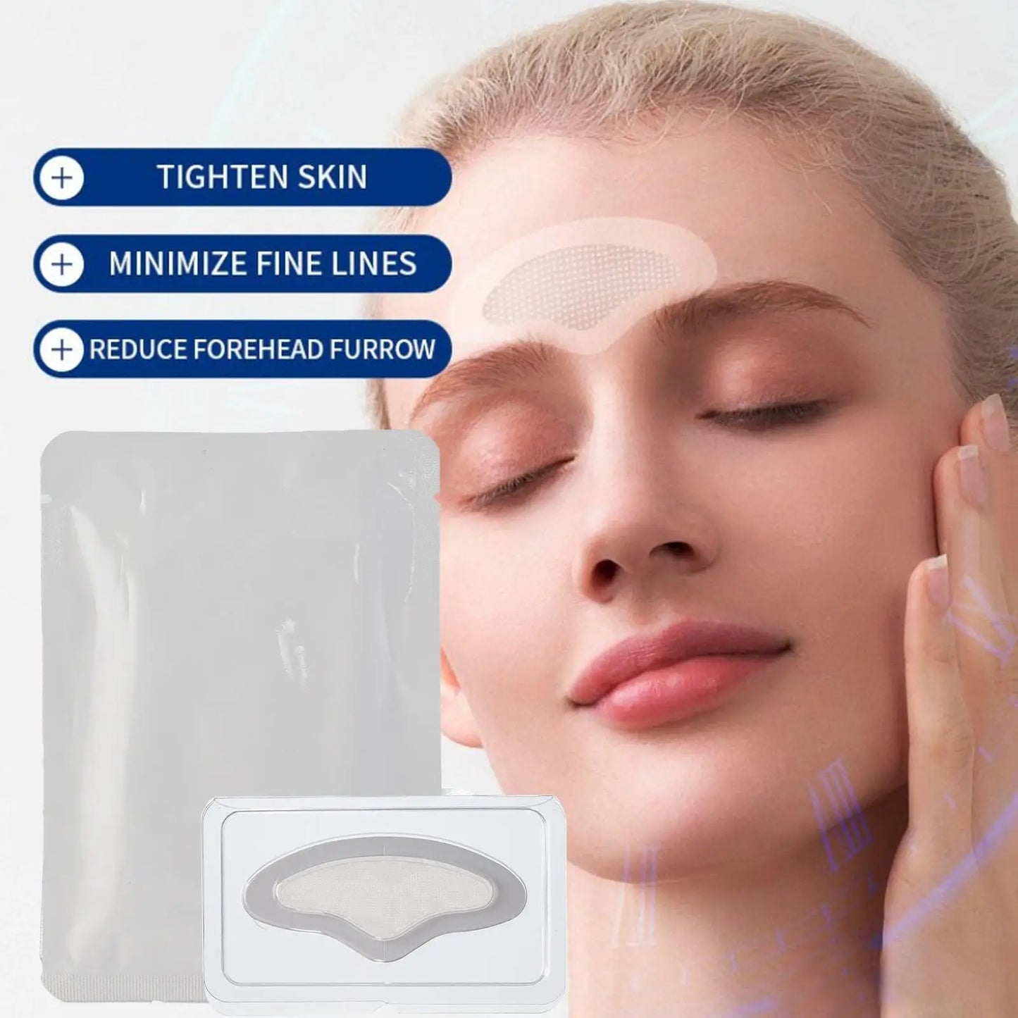 Hyaluronic Acid Microneedle Forehead Patches | Anti-Aging Mask